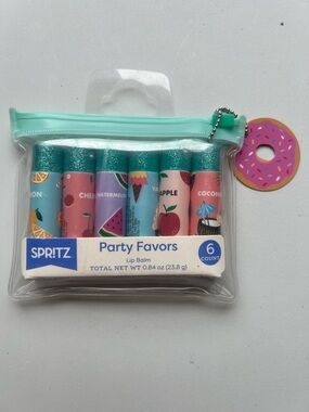 6ct Lip Balm Set Clear - Spritz™: Girls Lip Balm, Kids' Lip Gloss, Moisturizing.